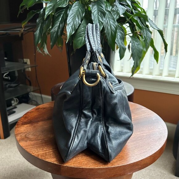 MARC JACOBS Convertible East-West Crossbody Shoulder Bag Black